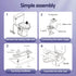 Electric Bidet Toilet Seat Cover Heated Warm Water Dryer LED Night Light