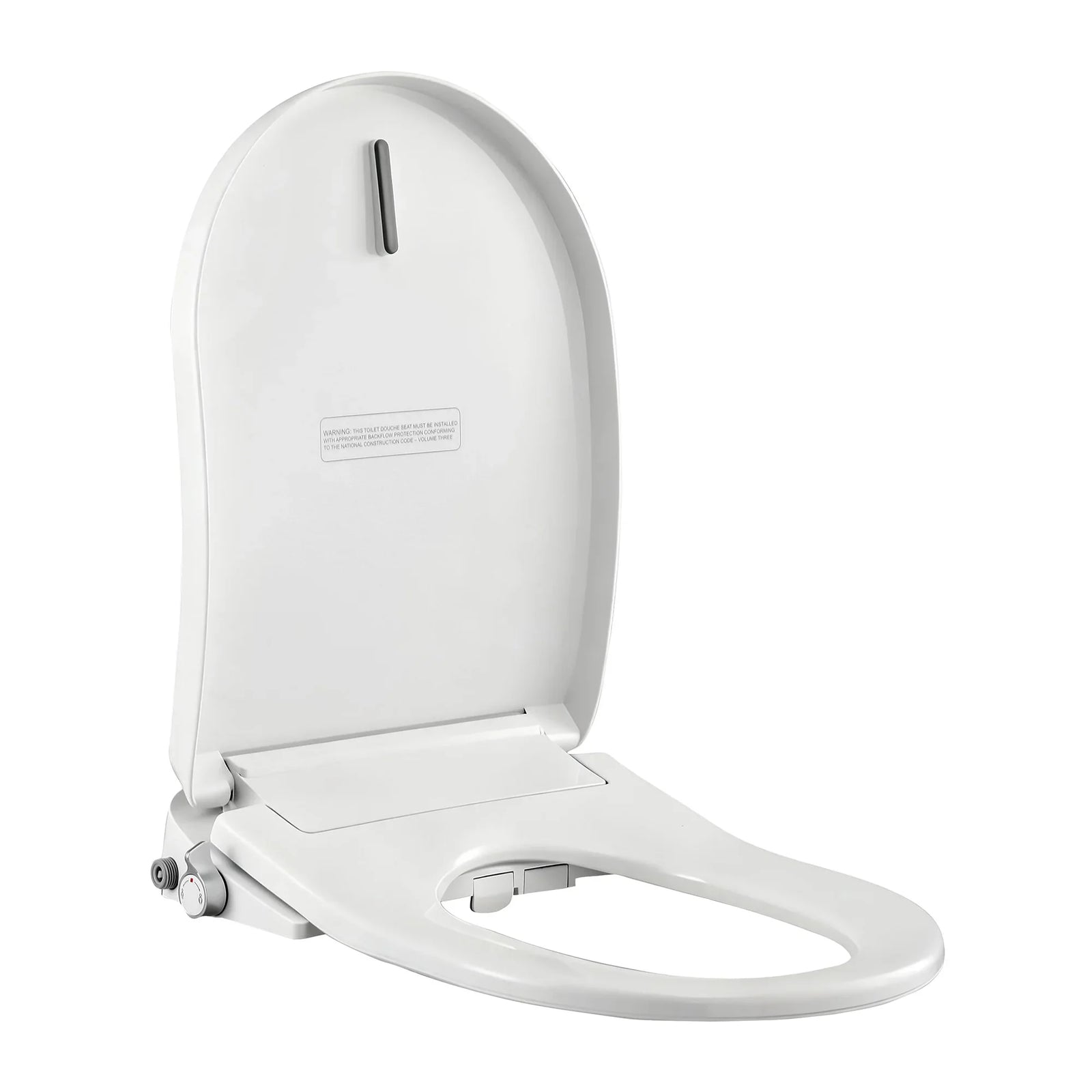 Electric Bidet Toilet Seat Washing Without Power Heated D-Shape Air Dryer