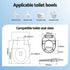 Non Electric Bidet Toilet Seat O-Shape Dual Nozzle Soft Close WaterMark DIY