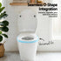 Non Electric Bidet Toilet Seat O-Shape Dual Nozzle Soft Close WaterMark DIY