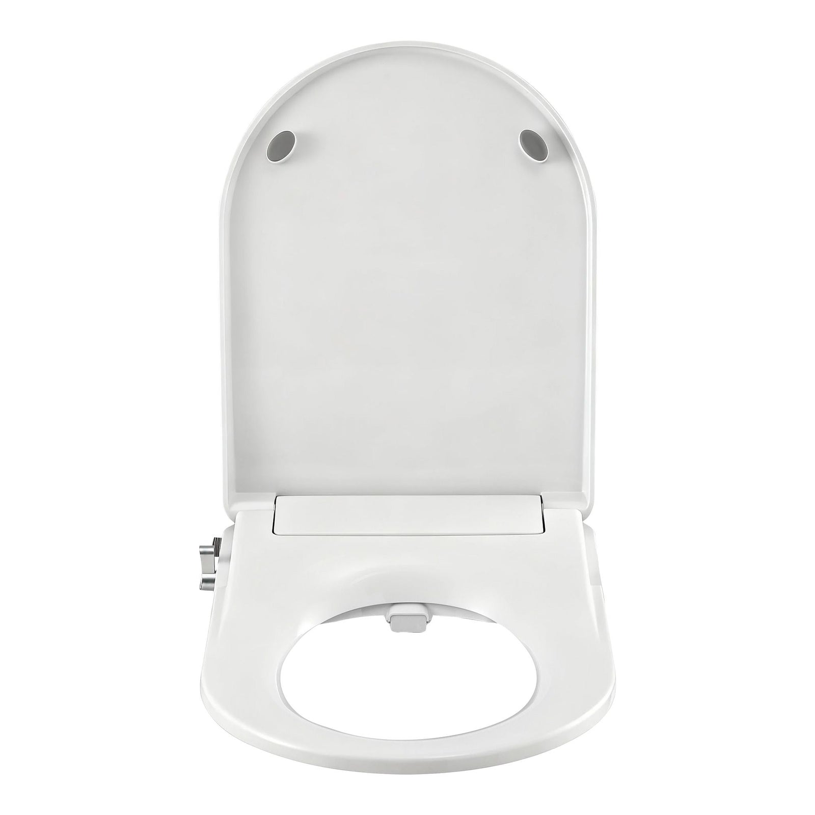 Non Electric Bidet Toilet Seat D-Shape Dual Nozzle Soft Close WaterMark DIY