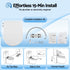 Non Electric Bidet Toilet Seat D-Shape Dual Nozzle Soft Close WaterMark DIY