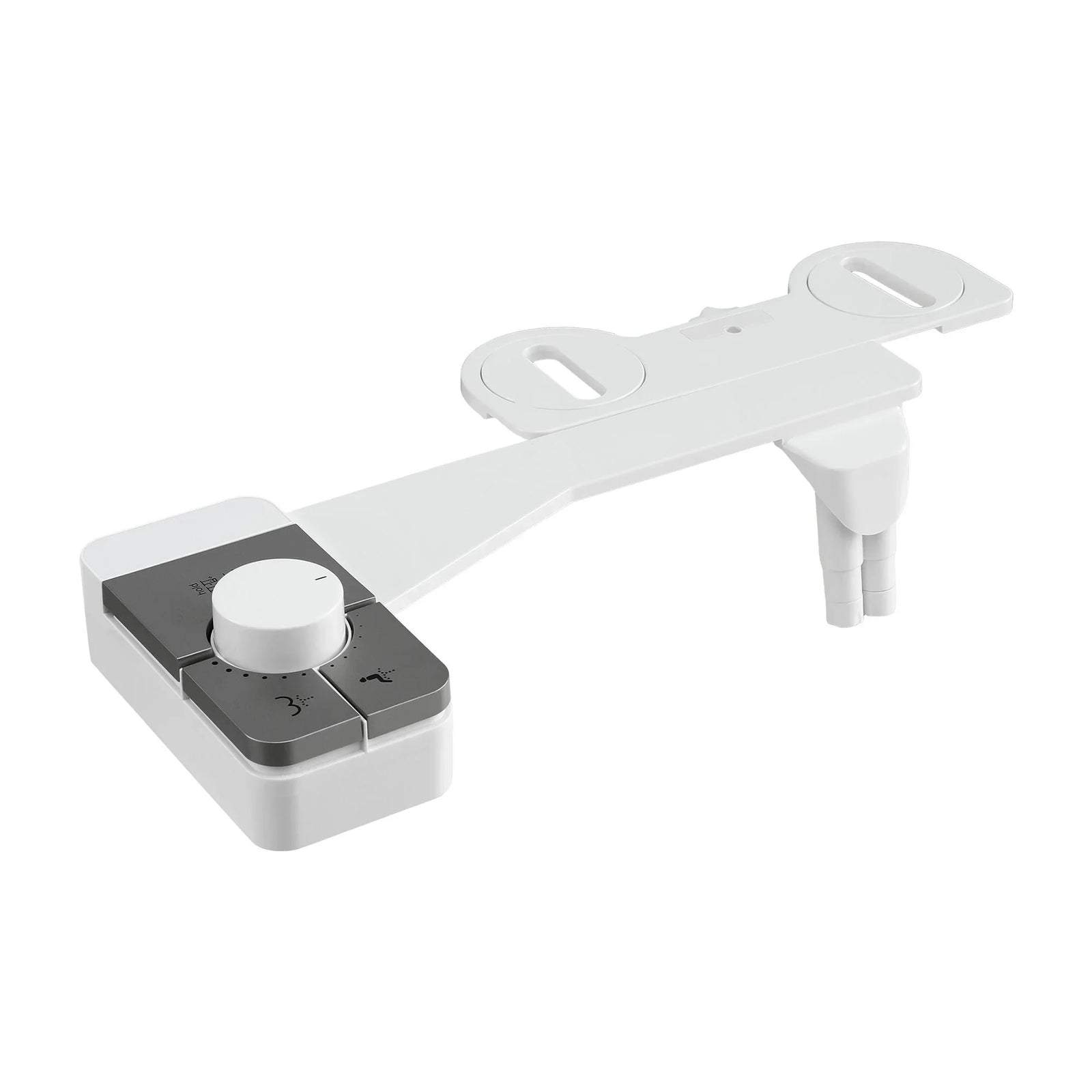 Ultra‑Slim Bidet Attachment – Detachable Body, Dual Wash Modes, White