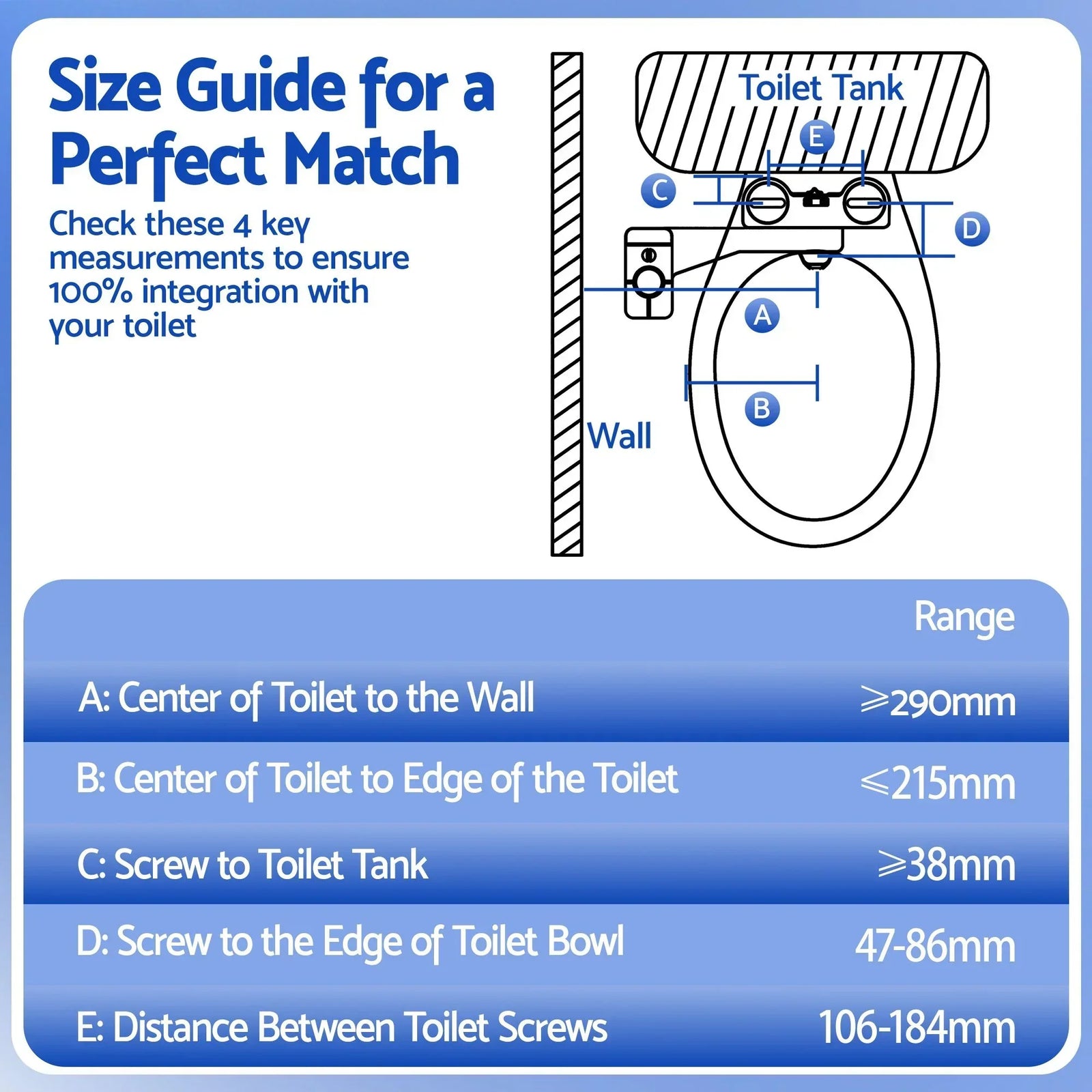 Ultra‑Slim Bidet Attachment – Detachable Body, Dual Wash Modes, White