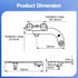 Ultra‑Slim Bidet Attachment – Detachable Body, Dual Wash Modes, White