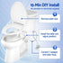 Ultra‑Slim Bidet Attachment – Detachable Body, Dual Wash Modes, White