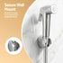 Handheld Bidet Sprayer – ABS Head, 1.5m Steel Hose, G1/2 Valve, Silver