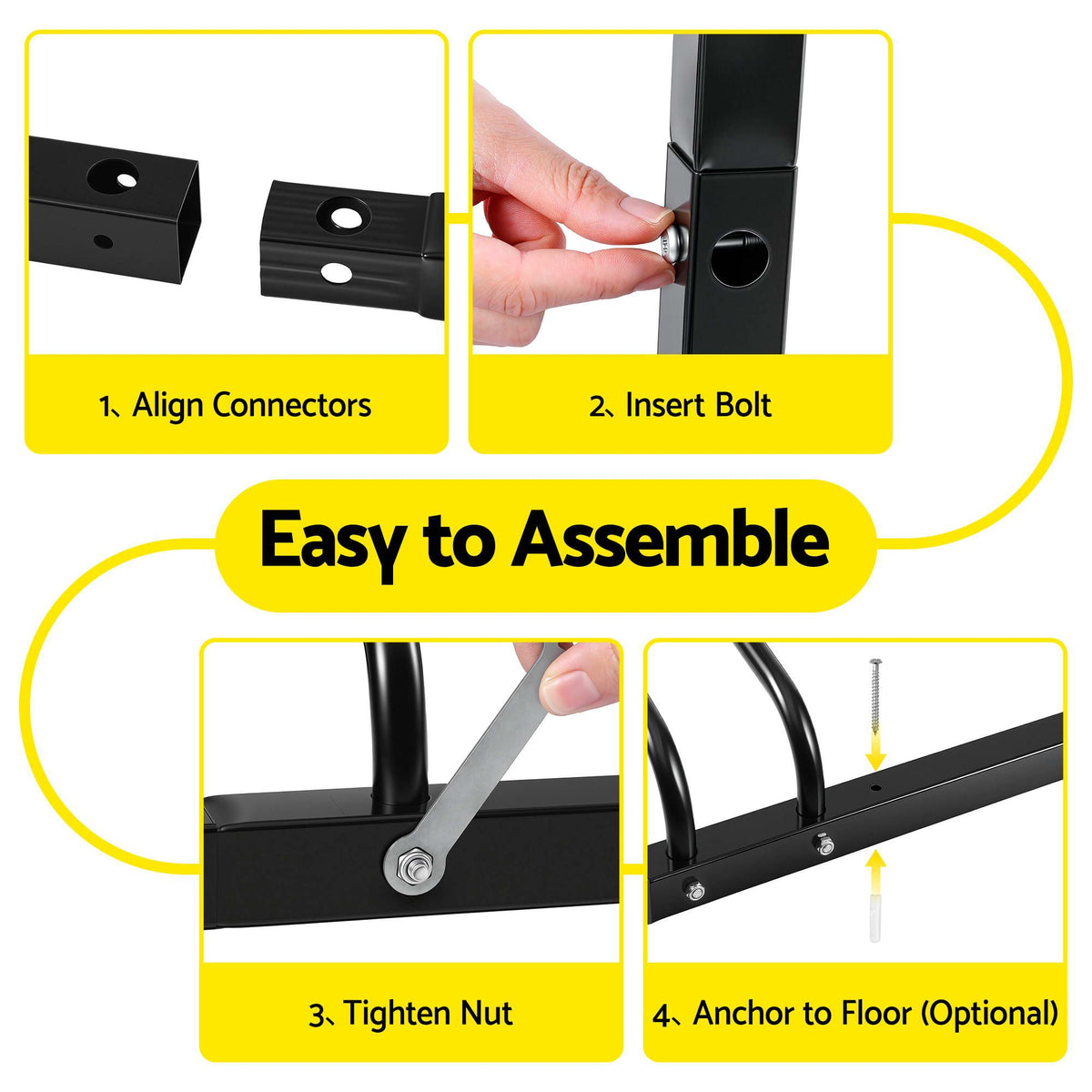 Weisshorn 5 Bike Floor Stand Rack Fits 20