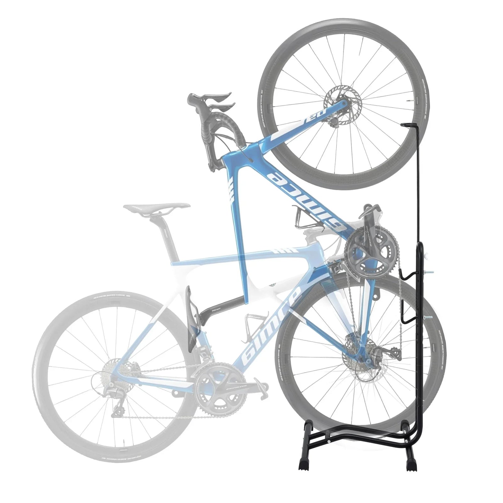 4-in-1 Bike Parking Stand Vertical Floor Storage Rack for 24
