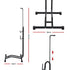4-in-1 Bike Parking Stand Vertical Floor Storage Rack for 24"-27.5" Bicycles, Adjustable Height Repair Maintenance Stand, Stable Indoor Garage Space Saver with Non-slip Rubber Feet