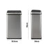 Oikiture 40L Motion Sensor Bin Automatic Rubbish Can Silver