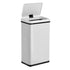 40L Motion Sensor Bin Kitchen Waste Stainless Steel White