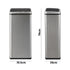 Oikiture Motion Sensor Bin 60L Automatic Silver