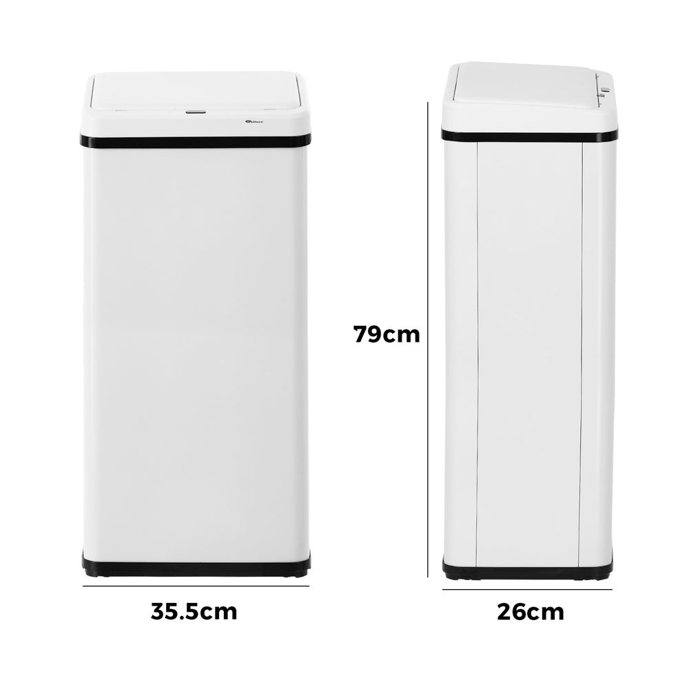 60L Motion Sensor Bin Automatic Rubbish Bin Kitchen White