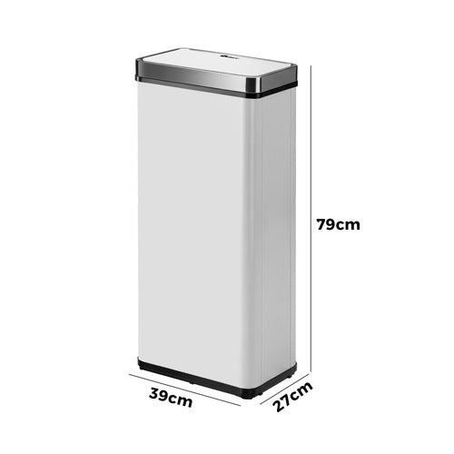 75L Motion Sensor Bin Automatic Rubbish Bin Kitchen White