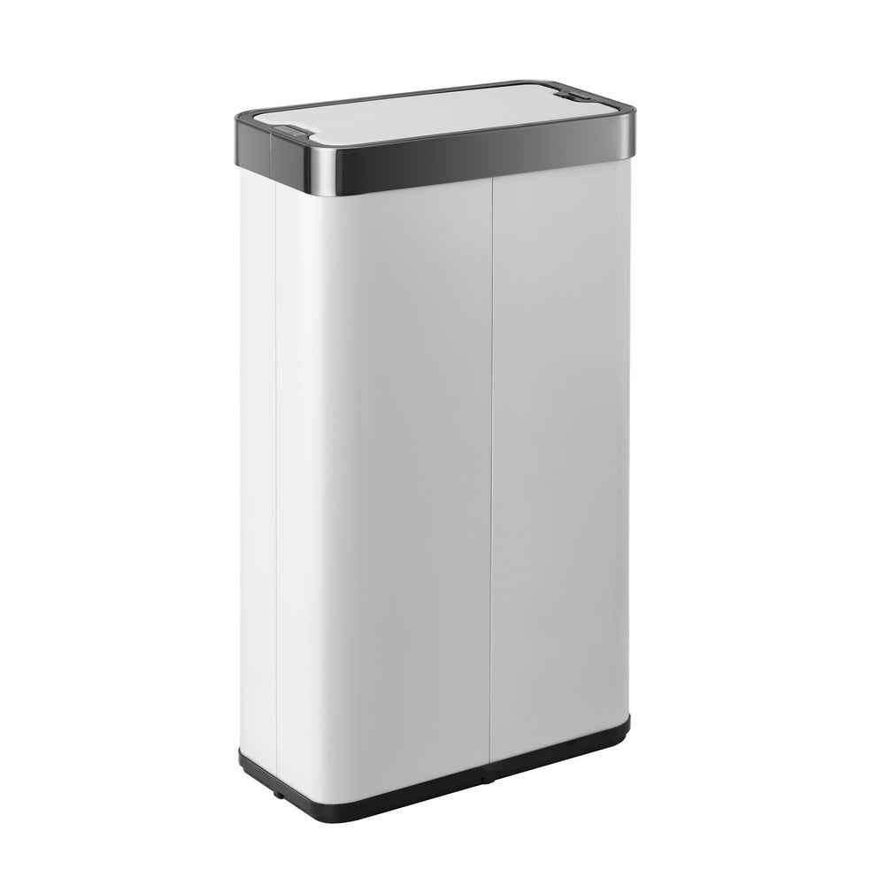 75L Motion Sensor Bin Stainless Steel Automatic White