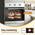 60cm Electric Built In Wall Oven Stainless Steel 70L Silver