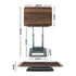 Artiss Book Stand Telescopic Book Holder with Page Clip Ergonomic Desktop Stands OAK