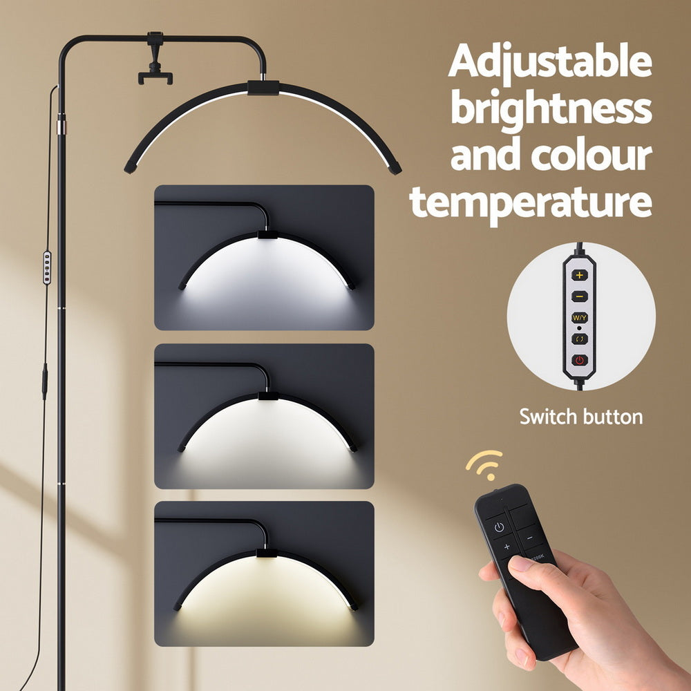 LED Beauty Light Half Moon Lamp Makeup Tattoo Eyelash Extensions Salon