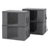 Blanket Storage Bags Box X4 Clothes Quilt Container 84L Organiser Grey