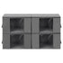 Blanket Storage Bags Box X4 Clothes Quilt Container 84L Organiser Grey