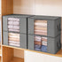 Blanket Storage Bags Box X4 Clothes Quilt Container 84L Organiser Grey
