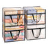 Artiss Blanket Storage Bags 4Pcs 40L PVC Box Clothes Doona Moving Organiser