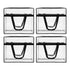 Artiss Blanket Storage Bags 4Pcs 40L PVC Box Clothes Doona Moving Organiser