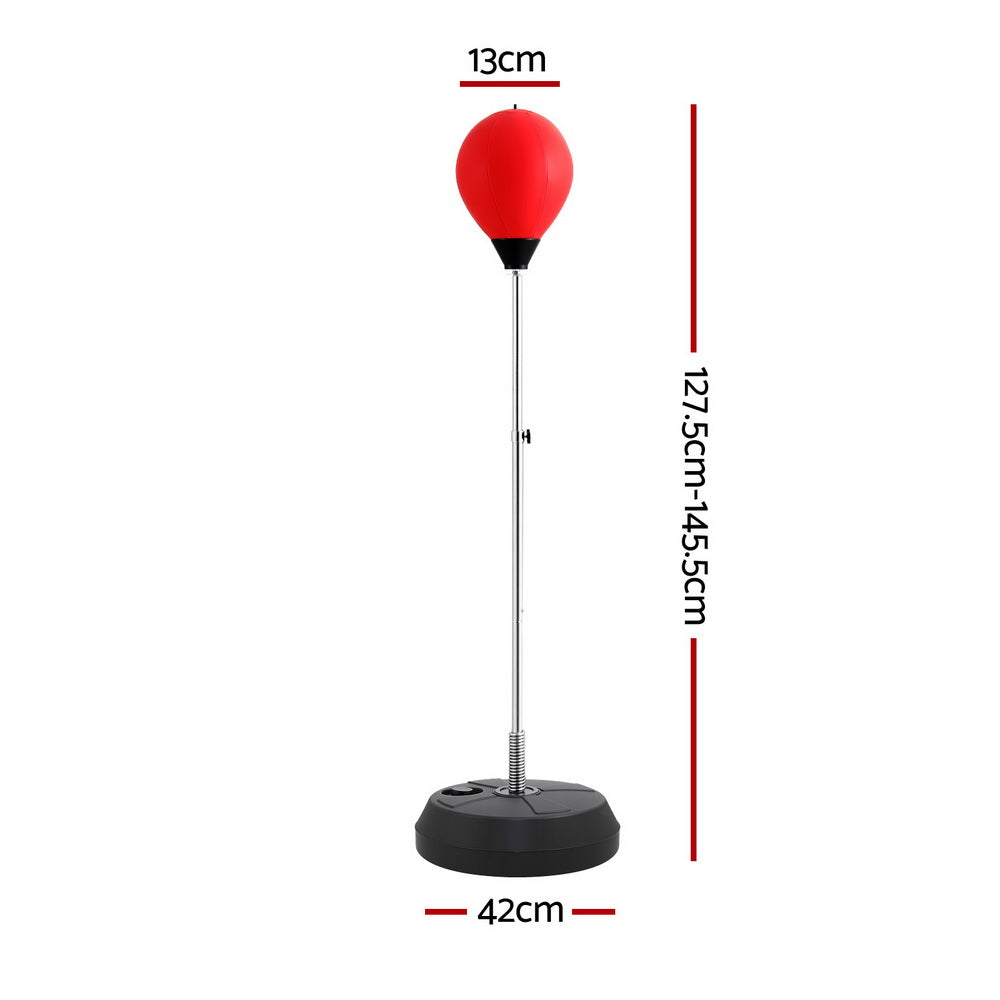 Adult Punching Bag Stand 150cm Adjustable Freestanding with Gloves and Pump