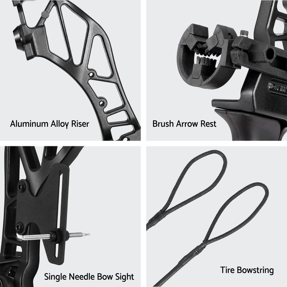 Recurve Bow Set 55lb – Takedown Archery Kit with 12 Arrows, Green