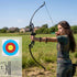 Recurve Bow Set 55lb – Takedown Archery Kit with 12 Arrows, Green