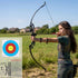 Recurve Bow Set 55lb – Takedown Archery Kit with 12 Arrows, Red