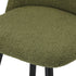 Oikiture 4x Bar Stools Kitchen Counter Stool Green Boucle Padded