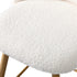 Oikiture 2x Bar Stools Kitchen Counter Stool Boucle Padded Stools