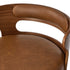 2x Bar Stools Kitchen Swivel Stool Wooden Leather Camel
