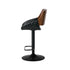 2x Bar Stools Kitchen Dining Chairs Swivel Leather Black