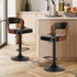 2X Bar Stools Kitchen Gas Lift Swivel Chairs Wooden Barstool