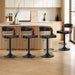 4X Bar Stools Kitchen Gas Lift Swivel Chairs Wooden Barstool