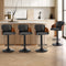Bar Stools Swivel Stool Gas Lift Chair Leather Set of 4