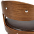 2x Bar Stools Kitchen Swivel Chair Shell Leather Brown