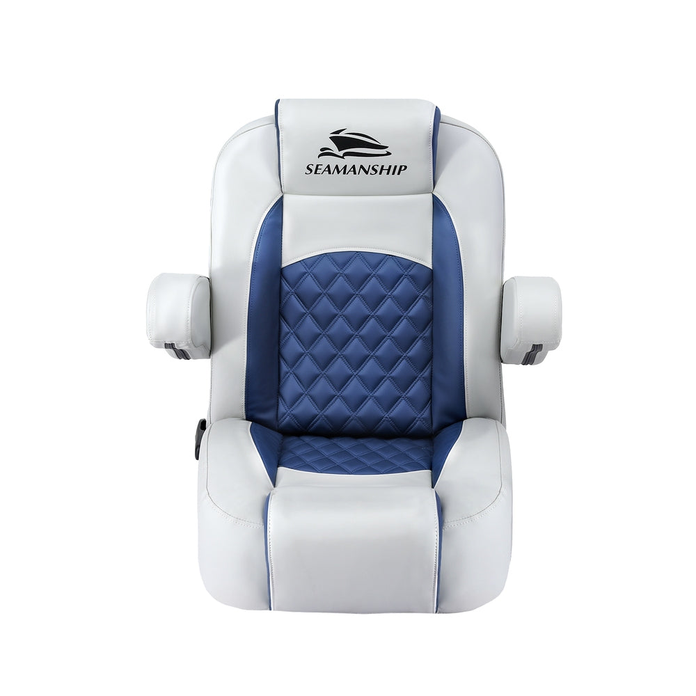 Reclining Captain Boat Seat 90°-155° Recline, 19cm Thick Cushion