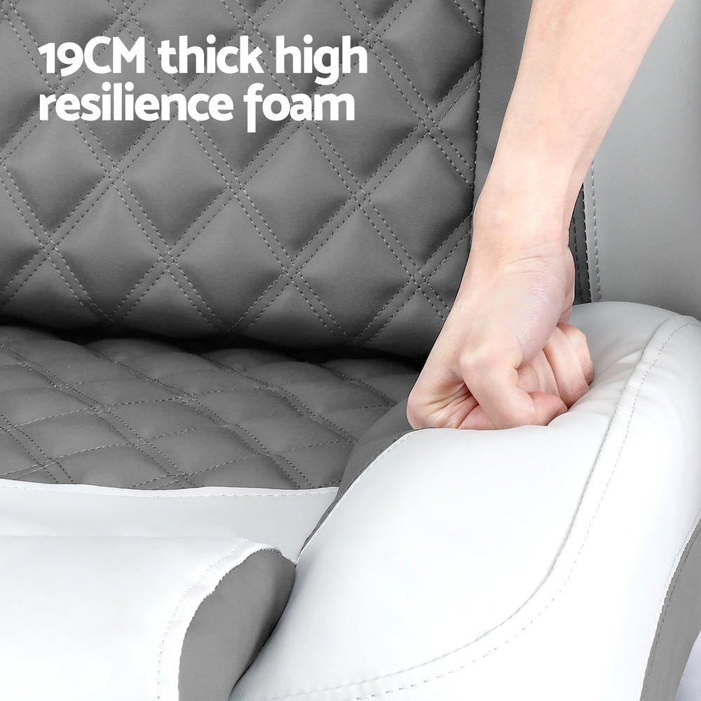 Reclining Captain Boat Seat 90°-155° Recline, 19cm Thick Cushion