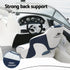 Captain Bucket Boat Seats Flip Up Bolster Swivel 15cm Padding with Adjustable Pedestals 34–46cm Blue