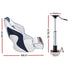Captain Bucket Boat Seats Flip Up Bolster Swivel 15cm Padding with Adjustable Pedestals 55–75cm Blue