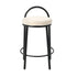 4x Bar Stools, Dining Chairs, Round Boucle Counter Seat, Colour Set Combo