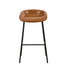 2X Bar Stools Dining Chairs Counter Stool PU Leather Brown