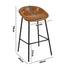 2X Bar Stools Dining Chairs Counter Stool PU Leather Brown
