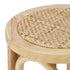 Oikiture 4x Bar Stools Dining Chair Rattan Seat Natural
