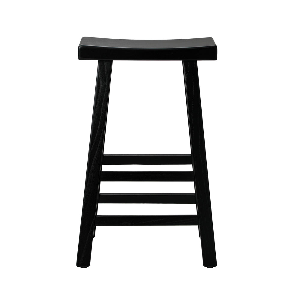 Bar Stools Wooden Counter Chairs Black
