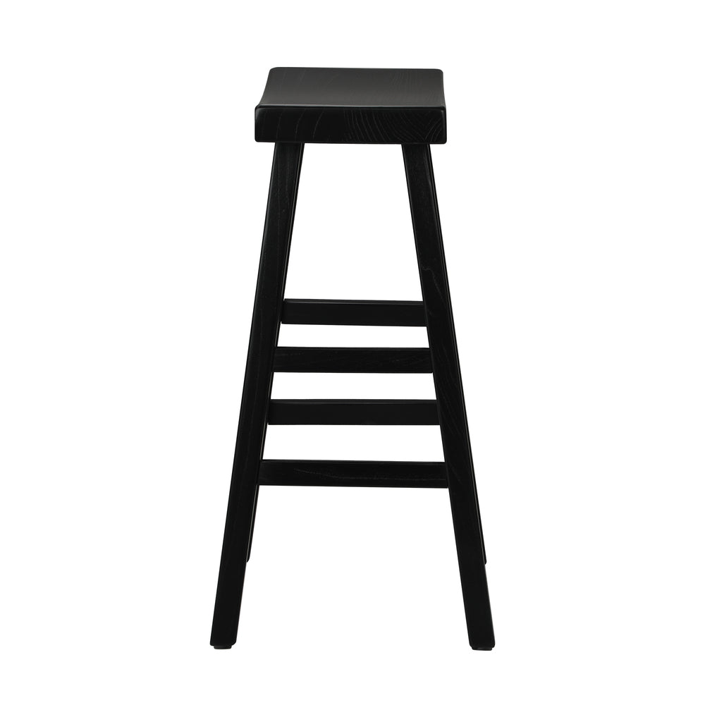 Bar Stools Wooden Counter Chairs Black